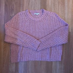 american eagle pink sweater
